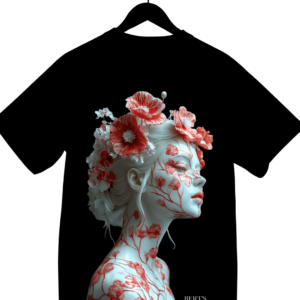 Camiseta Oversized Premium BERT’S – BLOOD BLOOM (Exclusiva 1/1)