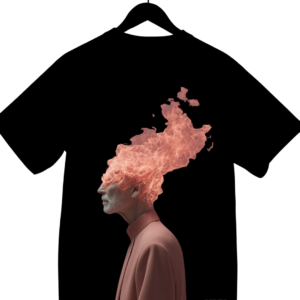 Camiseta Oversized Premium BERT’S – BURNING MIND (Exclusiva 1/1)